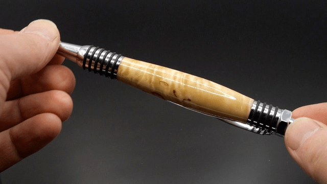 Stylo bille indus bouleau madré