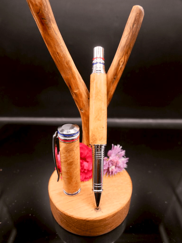 Stylo France Roller loupe d'Acacia