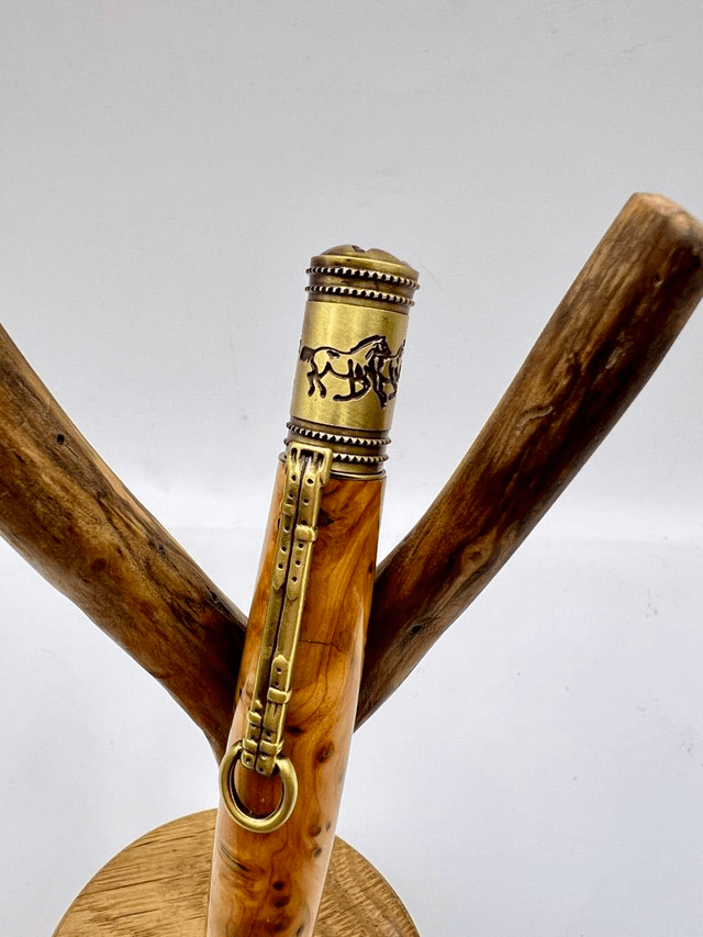 Stylo equestre loupe d'If 