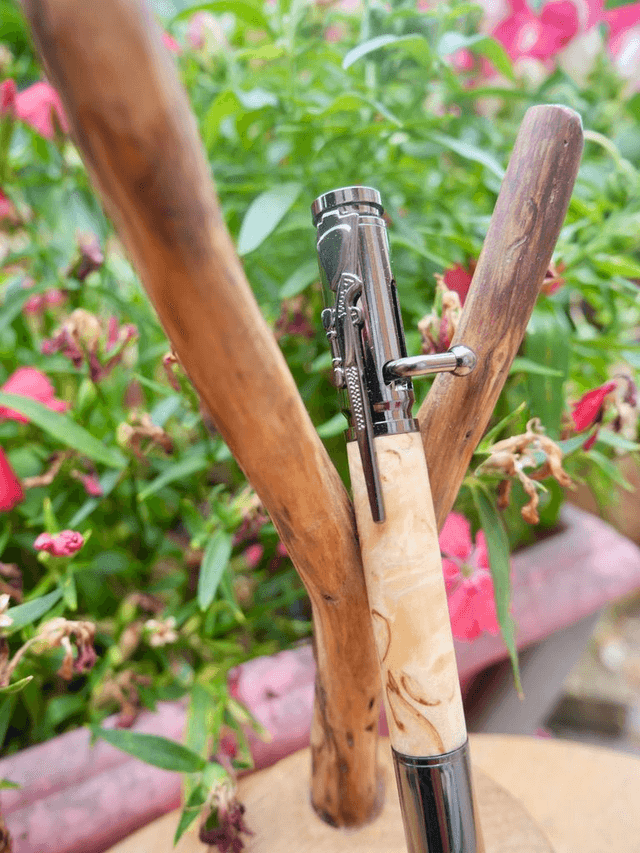 Stylo chasse Bouleau madré 